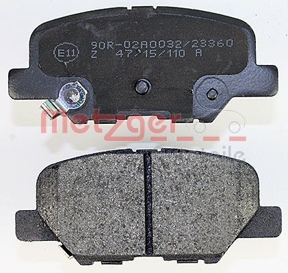 METZGER Bremsbelagsatz, Scheibenbremse